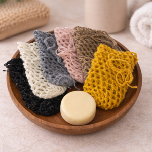 gehaakte zeepnetjes hennepvezel