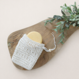 wit zeepzakje recycled katoen