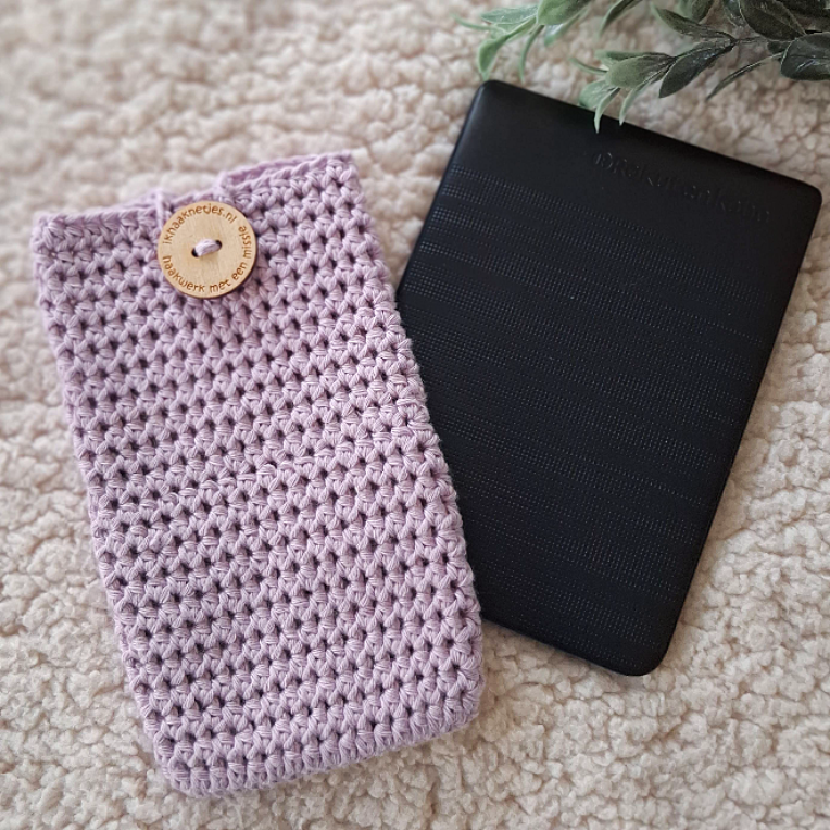 lila hoes e reader katoen