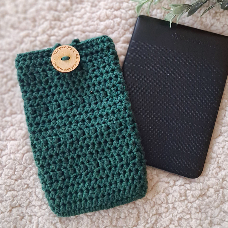 donkergroene hoes e reader katoen A