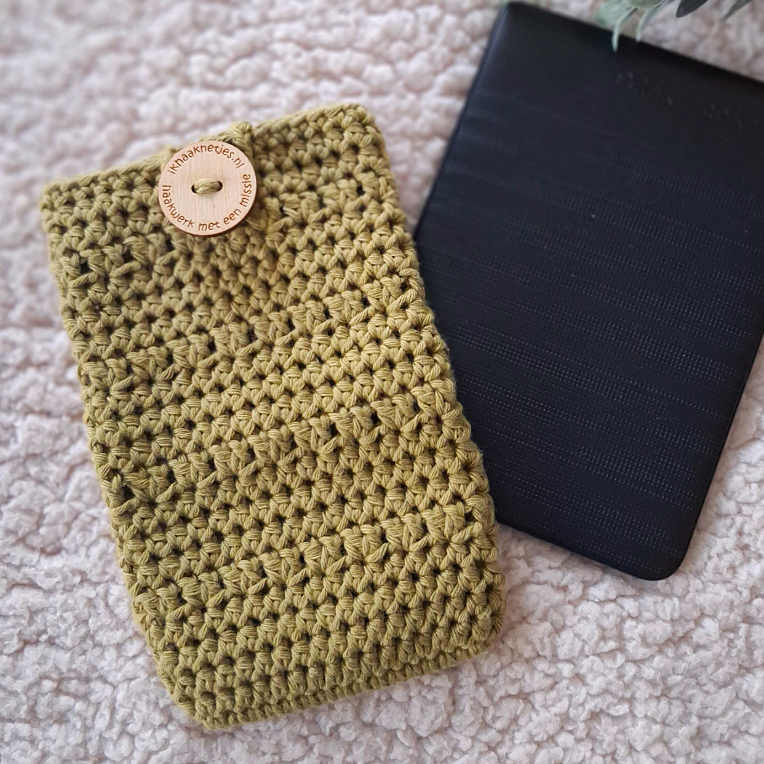 olijfgroene hoes e reader katoen A