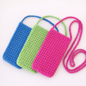 3 kleuren telefoontasjes katoen