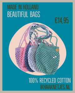 toffe tasjes van 100% recycled katoen