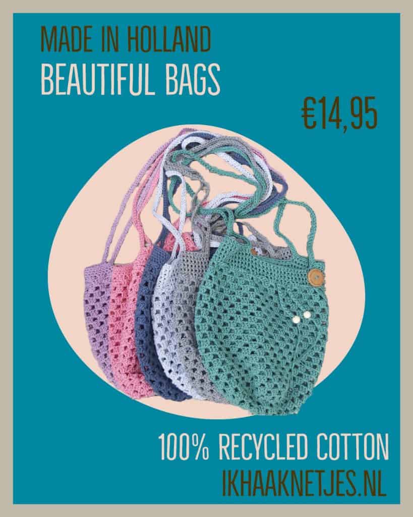 toffe tasjes van 100% recycled katoen