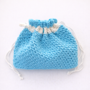 turquoise toilettasje katoen