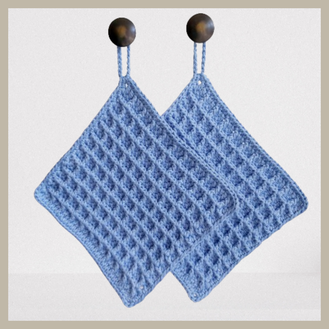 pannenlappen hemelsblauw katoen