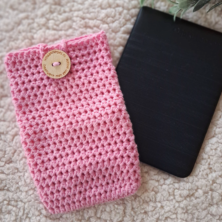roze hoes e reader katoen