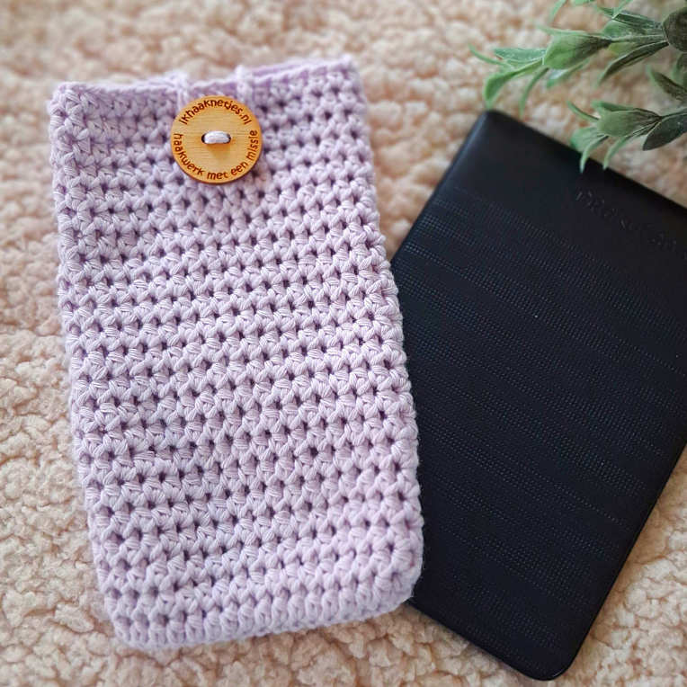 licht lila hoes e reader katoen A