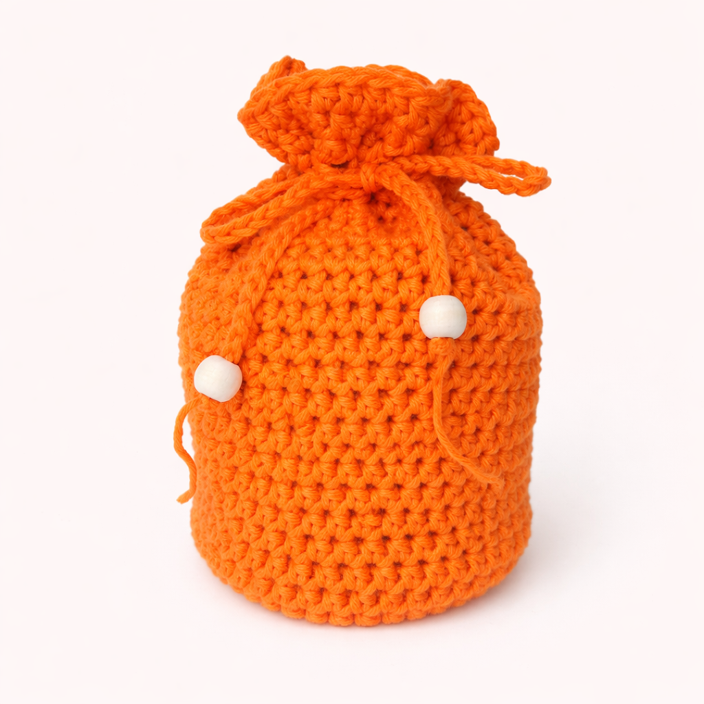 oranje buideltasje katoen