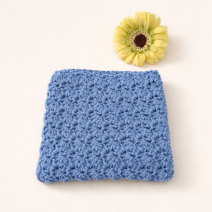 blauw doekje recycled katoen