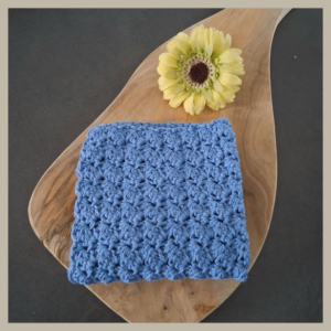 doekje recycled katoen in blauw