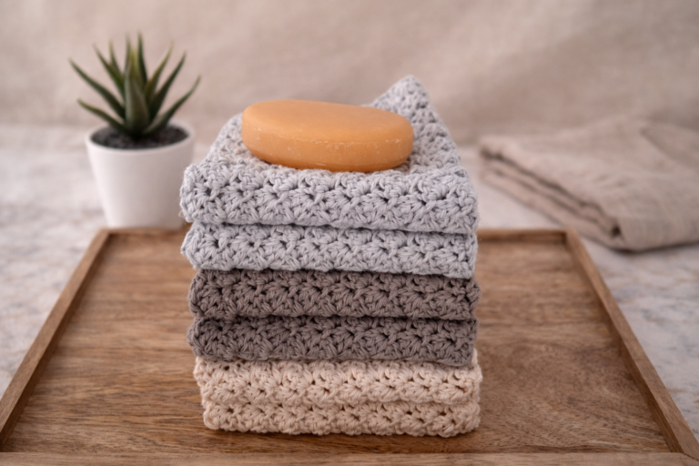 gehaakte doekjes recycled katoen