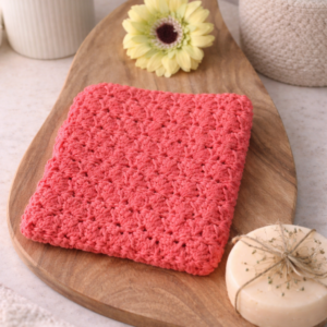 koraalroze doekje katoen