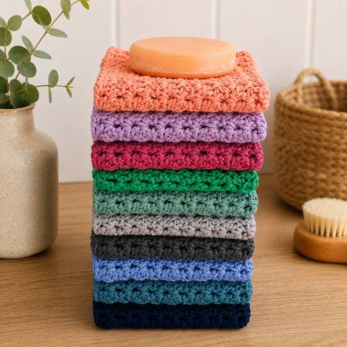gehaakte doekjes katoen 11 kleuren