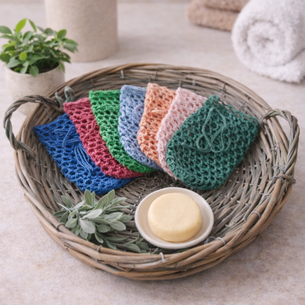 gehaakte zeepnetjes katoen